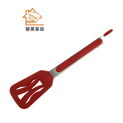 HIMI 9 Inch Non-stick Heat Resistant Stainless Steel Kitchen Tongs Silicone Cooking Tongs