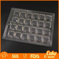 2017 hot sales plastic transparent chocolate mold