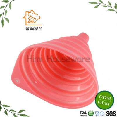 HIMI Food Grade Collapsible Silicone Funnel For Kitchen