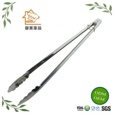 HIMI Locking Stainless Steel BBQ Pliers Food Tong Mixing Tongs for Kitchen