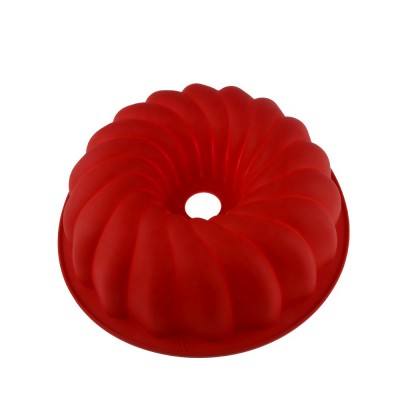 Silicone Swirl Heritage Bundt Pan, Premium Silicone Spiral Bundt Cake Pan oversized silicone bakeware baking mold