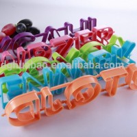 plastic alphabet cutter cake mold Cookie tools mold